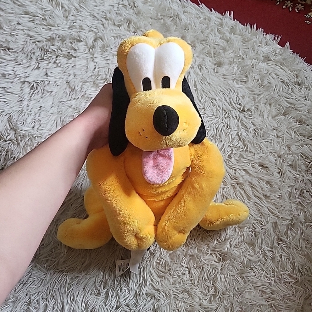 Disney Pluto Plush Dog Stuffed Animal 16" w/ Return to Mickey Mouse Collar Toy